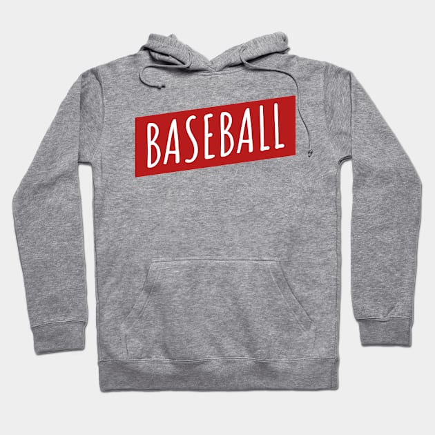 Baseball red Hoodie by maxcode